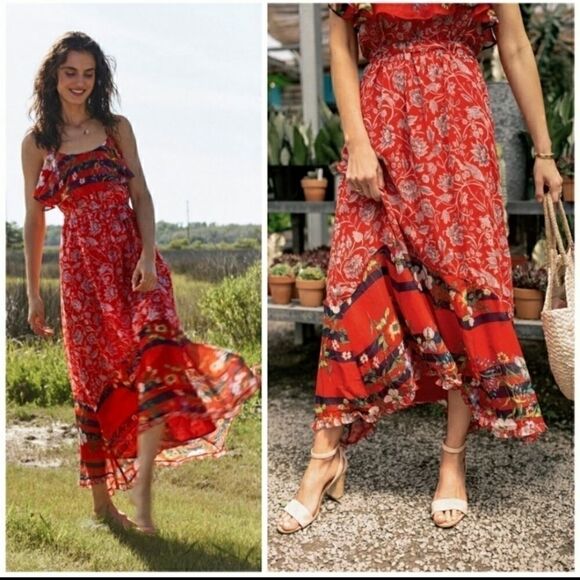 Anthropologie One September Zuri Floral Maxi Dress - Picture 1 of 10